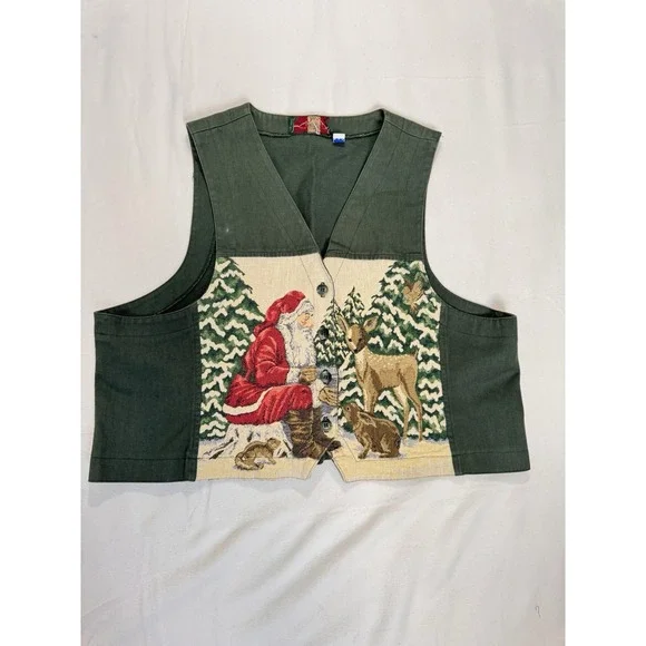 Vintage Orvis Santa With Deer Vest Made in Usa - Picture 7 of 9